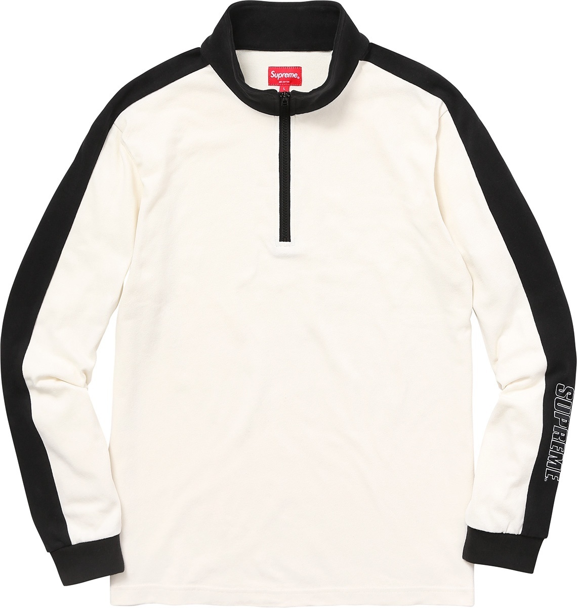 Sleeve Stripe L/S Half Zip Top view 2